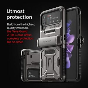 VRS DESIGN Terra Guard Phone Case for Galaxy Z Flip 3, Semi-Auto Hinge Protective Case Compatible with Galaxy Z Flip 3 5G (2021)