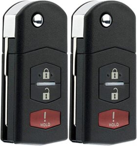 keylessoption keyless entry car remote control key fob replacement for bgbx1t478ske125-01 (pack of 2)