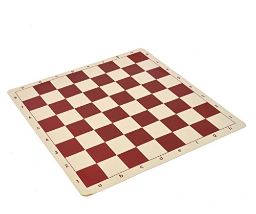 Wholesale Chess 20" Tournament Silicone Roll-up Chess Board - Red