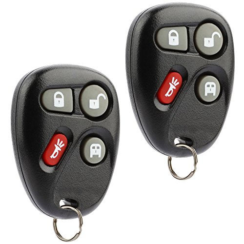 Car Key Fob Keyless Entry Remote fits 2003 2004 2005 2006 2007 Chevy Express, GMC Savana (KOBLEAR1XT, 15752330), Set of 2