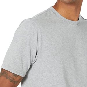 Amazon Essentials Men's Short-Sleeve Crewneck T-Shirt, Pack of 2, Grey Heather, Medium