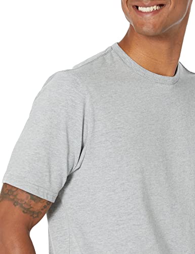 Amazon Essentials Men's Short-Sleeve Crewneck T-Shirt, Pack of 2, Grey Heather, Medium