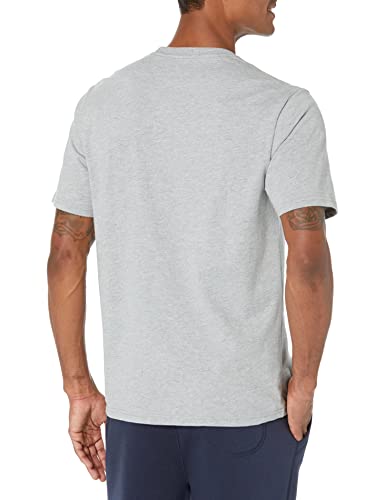 Amazon Essentials Men's Short-Sleeve Crewneck T-Shirt, Pack of 2, Grey Heather, Medium