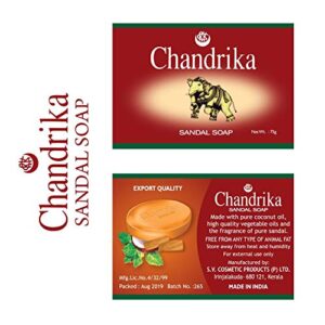 chandrika sandal soap pack of 4