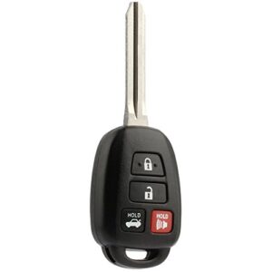 car key fob keyless entry remote fits 2014-2016 toyota camry / 2013-2015 rav4 / 2014-2016 corolla (hyq12bdm, hyq12bel h chip)