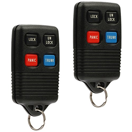 Car Key Fob Keyless Entry Remote fits Ford, Lincoln, Mercury Mustang (GQ43VT4T, 3165189, F5DZ-15K601-B), Set of 2