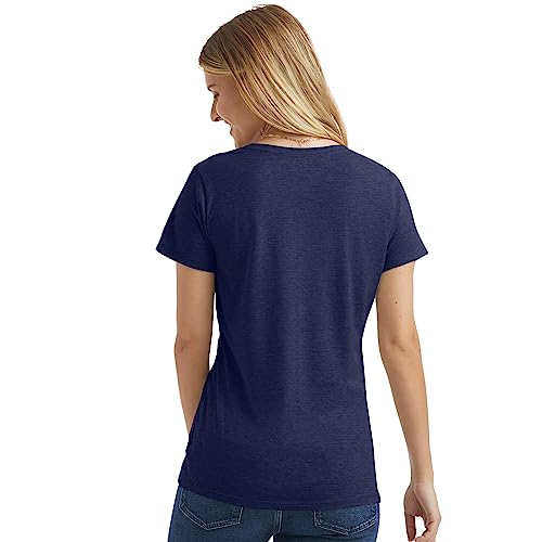 Hanes Women's Short Sleeve V-Neck Graphic T-Shirt