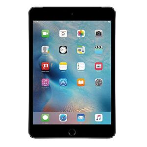 Apple iPad Mini 4 Wi-Fi, 7.9in Retina Display with 2048 x 1536 Resolution, A8 Chip, Touch ID, FaceTime, Up to 10 Hours of Battery Life - 128GB - Space Gray (Renewed)