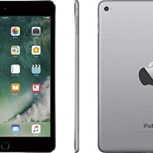 Apple iPad Mini 4 Wi-Fi, 7.9in Retina Display with 2048 x 1536 Resolution, A8 Chip, Touch ID, FaceTime, Up to 10 Hours of Battery Life - 128GB - Space Gray (Renewed)