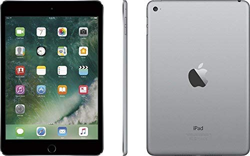 Apple iPad Mini 4 Wi-Fi, 7.9in Retina Display with 2048 x 1536 Resolution, A8 Chip, Touch ID, FaceTime, Up to 10 Hours of Battery Life - 128GB - Space Gray (Renewed)