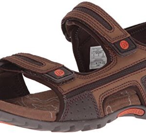 Merrell Men's Sandspur Oak Sandal, Dark Earth, 10 Medium US