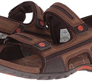 Merrell Men's Sandspur Oak Sandal, Dark Earth, 10 Medium US