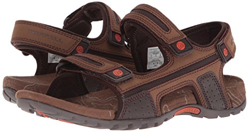 Merrell Men's Sandspur Oak Sandal, Dark Earth, 10 Medium US