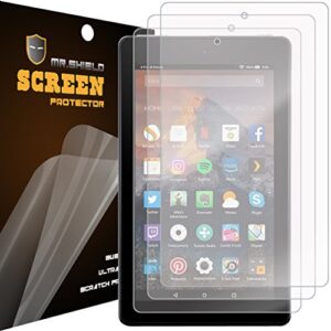 mr.shield designed for amazon fire 7 tablet with alexa (7th generation - 2017 release only) anti-glare [matte] screen protector [3-pack] with lifetime replacement