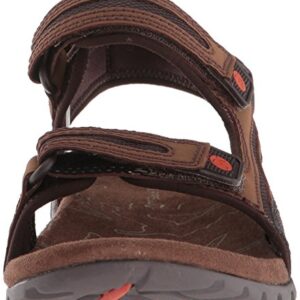 Merrell Men's Sandspur Oak Sandal, Dark Earth, 10 Medium US