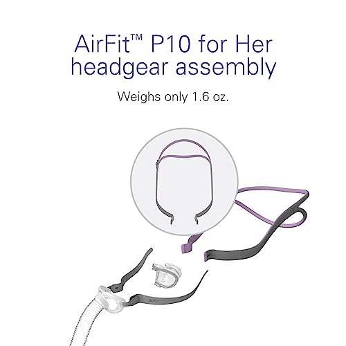 ResMed AirFit P10 Headgear - Preserves Minimal Facial Contact (with Clip) - Pink