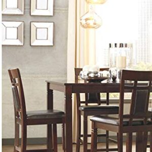 Signature Design by Ashley Bennox 5 Piece Counter Height Dining Set, Includes Table & 4 Barstools, Brown
