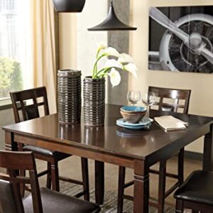 Signature Design by Ashley Bennox 5 Piece Counter Height Dining Set, Includes Table & 4 Barstools, Brown