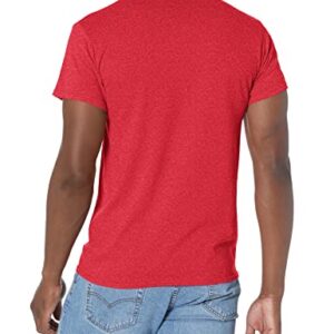 Disney mens Classic Mickey Mouse Full Size Graphic Short Sleeve T-shirt T Shirt, Red Heather, Small US