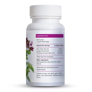 Teliaoils Wild Oregano Oil Softgels Capsules. High Carvacrol and Quality, 60 Softgels