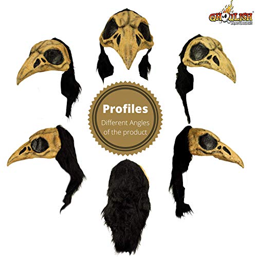 Ghoulish Productions Crow Bird Helmet Halloween Latex Mask