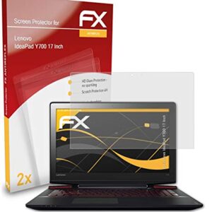 atFoliX Screen Protector Compatible with Lenovo IdeaPad Y700 17 Inch Screen Protection Film, Anti-Reflective and Shock-Absorbing FX Protector Film (2X)