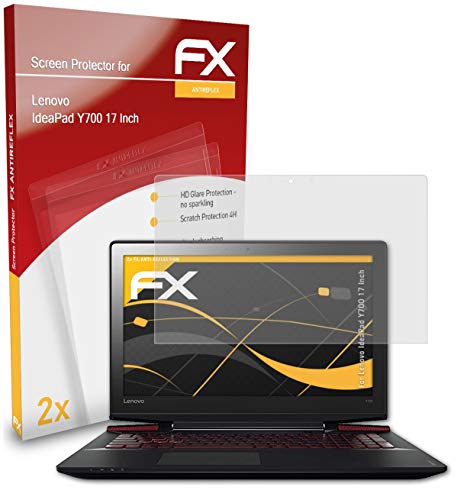 atFoliX Screen Protector Compatible with Lenovo IdeaPad Y700 17 Inch Screen Protection Film, Anti-Reflective and Shock-Absorbing FX Protector Film (2X)