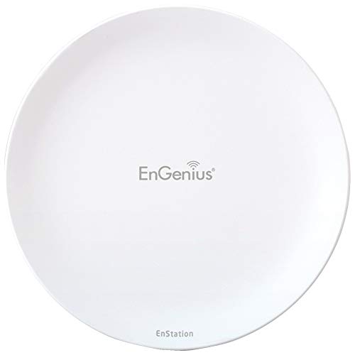 EnGenius Technologies Wi-Fi 5 Outdoor AC867 5Ghz Wireless Access Point/Client Bridge, Long Range, PTP/PTMP, IP55, 26dBm Transmit Power with 19dBi Directional Antennas, GigE Port (EnStation5-AC)