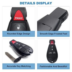 ECCPP Keyless Entry Remote Key Fob Replacement for Chrysler for 300 for Dodge for Jeep key fob