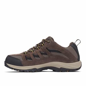 Columbia mens Crestwood Waterproof Hiking Shoe, Mud/Squash, 10.5 Wide US