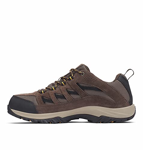 Columbia mens Crestwood Waterproof Hiking Shoe, Mud/Squash, 10.5 Wide US