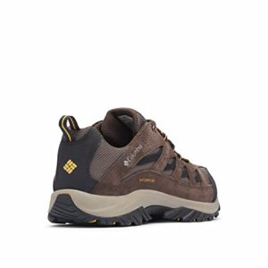 Columbia mens Crestwood Waterproof Hiking Shoe, Mud/Squash, 10.5 Wide US