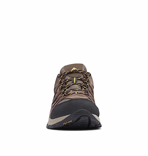 Columbia mens Crestwood Waterproof Hiking Shoe, Mud/Squash, 10.5 Wide US