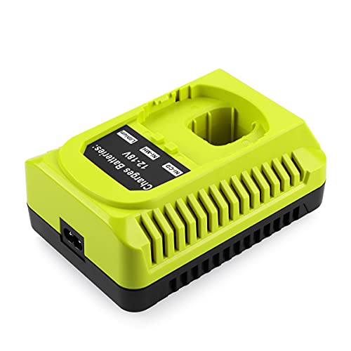 Powilling P117 Dual Chemistry IntelliPort Charger Li-ion & Ni-cad Ni-Mh Battery Charger 12V MAX and 18V MAX for Ryobi ONE Plus