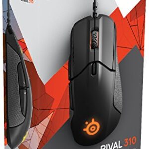 SteelSeries Rival 310 Gaming Mouse - 12,000 CPI TrueMove3 Optical Sensor - Split-Trigger Buttons - RGB Lighting