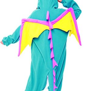 SAZAC Dragon Kigurumi - Onesie Jumpsuit Halloween Costume (Blue)