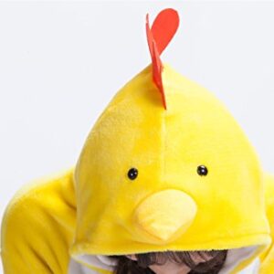 Adult Chicken Kigurumi Animal Costume Pajamas Homewear Lounge Wear M Yellow