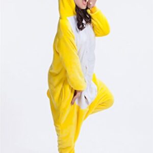 Adult Chicken Kigurumi Animal Costume Pajamas Homewear Lounge Wear M Yellow