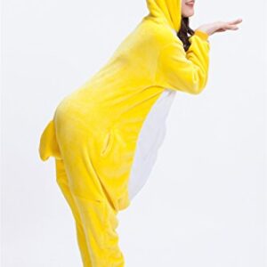 Adult Chicken Kigurumi Animal Costume Pajamas Homewear Lounge Wear M Yellow