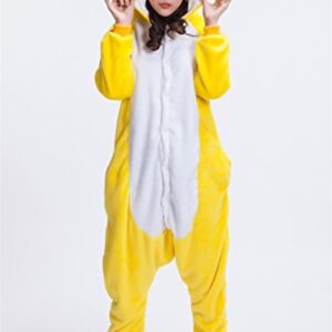 Adult Chicken Kigurumi Animal Costume Pajamas Homewear Lounge Wear M Yellow