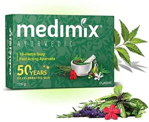 medimix herbal handmade ayurvedic 18 herb soap, 125 (pack of 5)