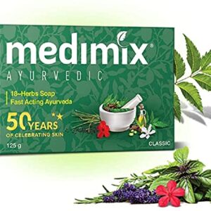 Medimix Herbal Handmade Ayurvedic 18 Herb Soap, 125 (Pack of 5)