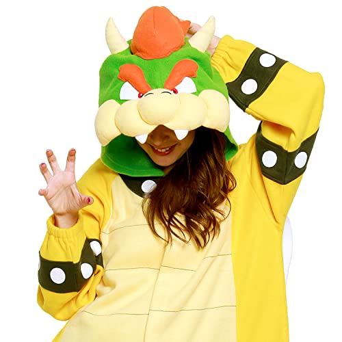 SAZAC Super Mario Bros - Onesie Jumpsuit Halloween Costume (Bowser)