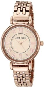 anne klein women's ak/2158rgrg rose gold-tone bracelet watch