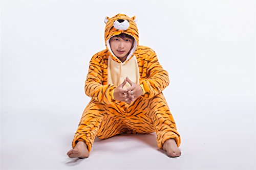 JJEUWE Adult Tiger Suit Pajamas Kigurumi Hoodie Jumpsuit Playsuit M