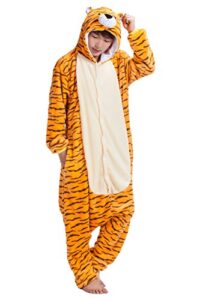 jjeuwe adult tiger suit pajamas kigurumi hoodie jumpsuit playsuit s