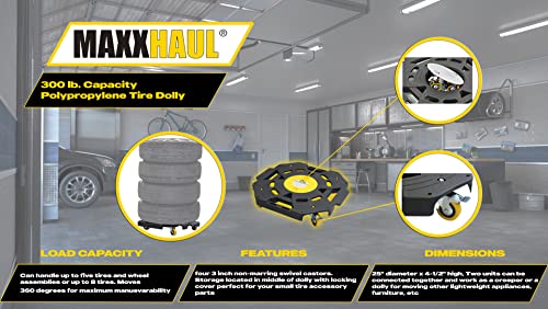 MaxxHaul 80746 Tire Dolly, 300 lb. Capacity