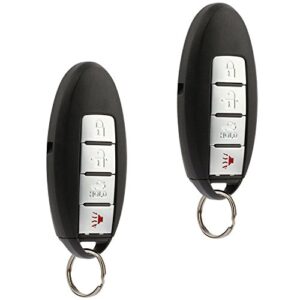 2 replacement key fob keyless entry remote for nissan & infiniti (kr55wk48903 kr55wk49622)