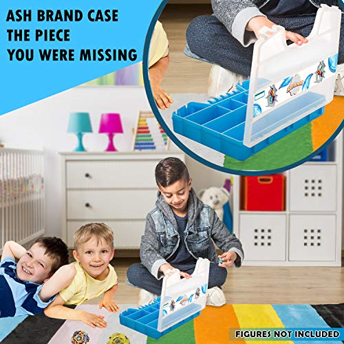 ASH BRAND Super Durable Carrying Case - Battle Spinners Toys Organizer | Blade Storage Box (Hurricane)