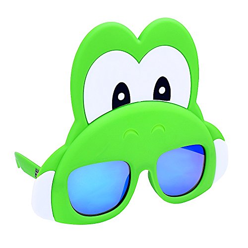 Costume Sunglasses Nintendo Yoshi Face Sun-Staches Party Favors UV400